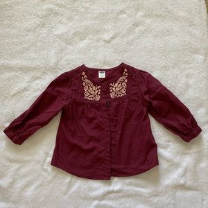 Old Navy button down embroidered shirt